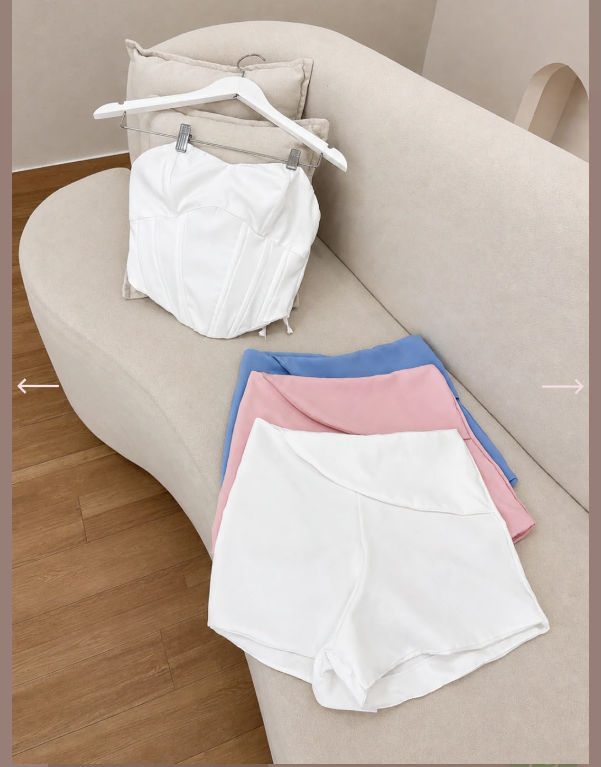 Conjunto Cropped Bustiê e Shorts