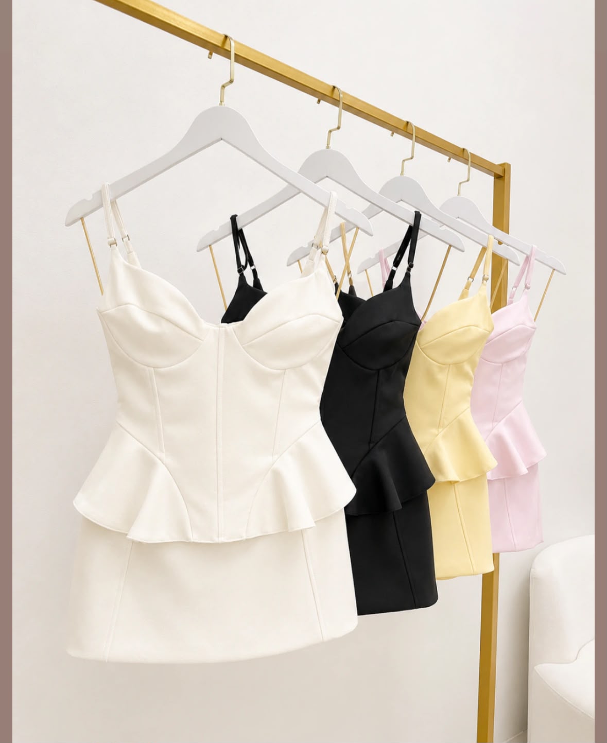 Vestido Peplum Bustiê